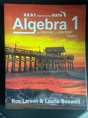 B.E.S.T. Algebra 1 math workbook NEW state standards high school home school